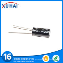 Tamanho Pequeno Long Life 100UF 25V Capacitor Eletrólito